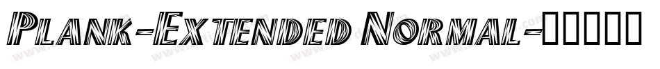 Plank-Extended Normal字体转换